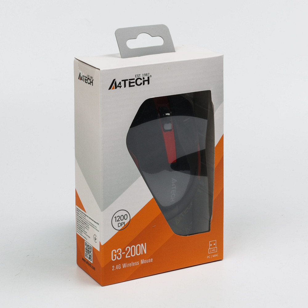 Мышь компьютерная безпроводная A4Tech G3-200N Red красная Київ - зображення 4