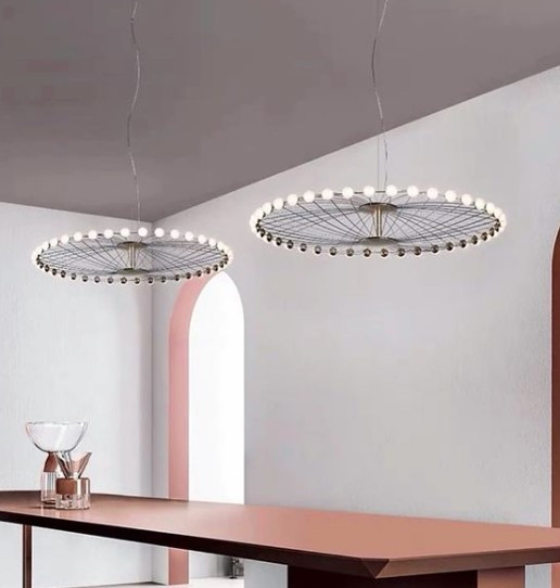 Світлодіодна стельова LED люстра L20044/22-bk-k Чорний 25-115х70х70 см. Київ - зображення 1