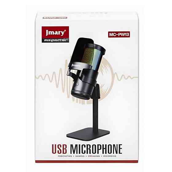 Микрофон конденсаторный для гейминга Jmary MC-PW13 Херсон