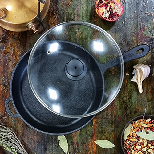 Сковорода універсальна з кришкою SNT Т2013С3Ук 24х4 см Київ - зображення 1