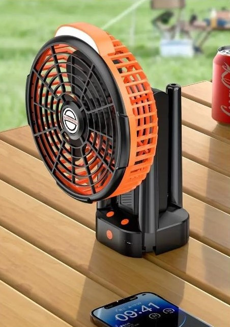 Портативний світлодіодний вентилятор з USB-зарядкою, літієва батарея 7800 мАг Київ - зображення 4