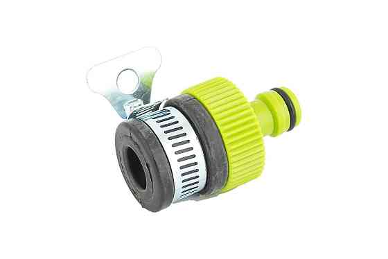 Адаптер под кран MASTERTOOL ½"-¾" с уплотнителем и хомутом 92-9328 Харків