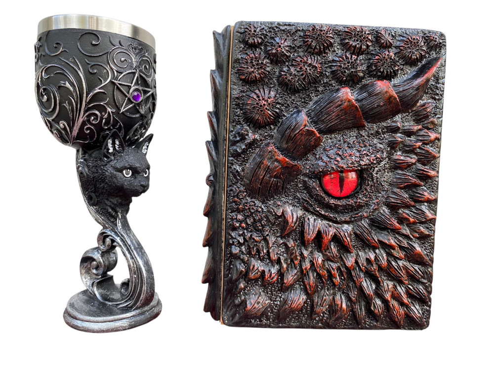 Подарочный набор Бокал 3 Кот и Блокнот 3 «Око Пламинного Дракона» Київ - зображення 3