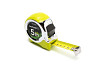 Рулетка WERTVOLL 5 м х 25 мм фиксатор полотна кнопка STOP покрытие TPR нейлоновое покрытие противоск Харків
