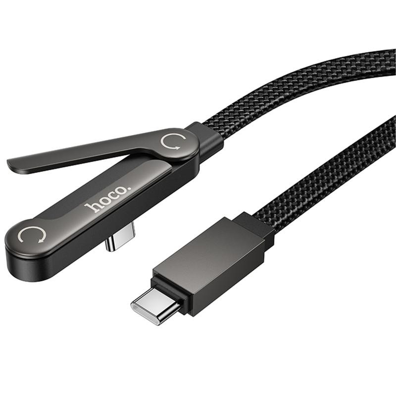 Дата кабель Hoco U150 Exquisite side plug and stand Type-C to Type-C 60W (1.2m) Херсон - изображение 4