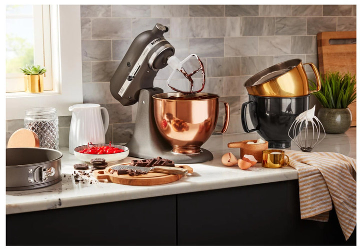 Чаша для миксера KitchenAid 5KSM5SSBRB 4.8 л черная глянцевая Київ - зображення 3