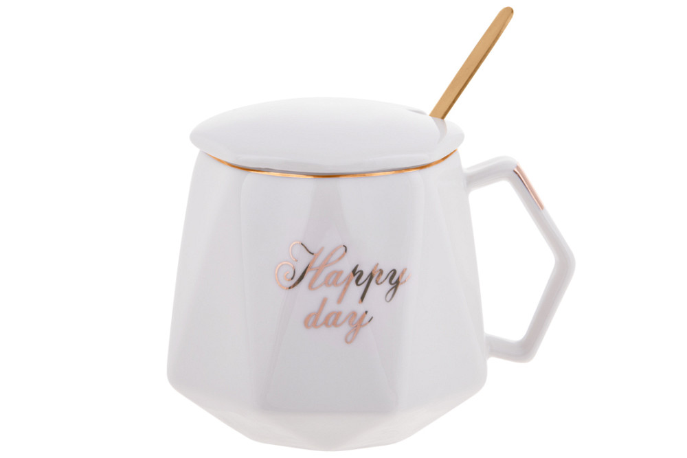 Кружка заварювальний Bona Di Happy day 984-203 420 мл білий Киев - изображение 1