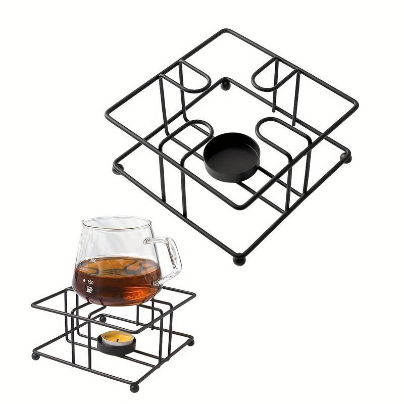 Подставка-подогреватель Leeseph для чая или готовых блюд со свечей черный Одеса - зображення 1