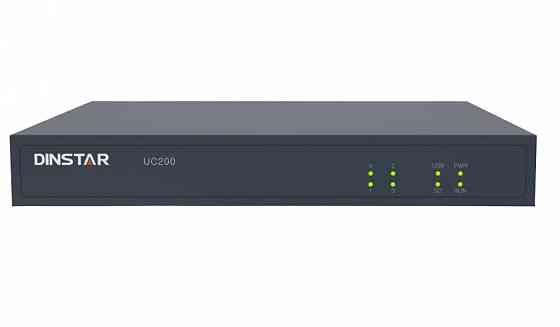 Dinstar UC200-2S2O-30C, IP PBX, 2 FXS, 2 FXO, до 500 користувачів, 30 одночасних дзвінків Київ