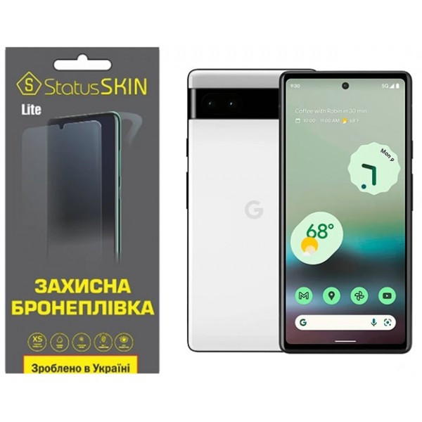 Поліуретанова плівка StatusSKIN Lite на екран Google Pixel 6a Глянцева Харьков - изображение 1