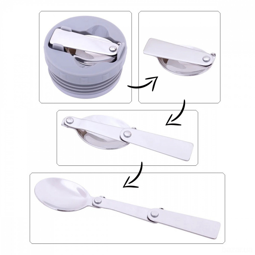 Термос пищевой из нержавеющей стали Kamille 800 мл (KM 2097) Одеса - зображення 6