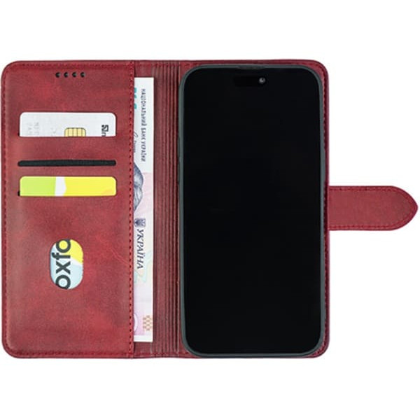 BoxFace  Чохол-книжка Crazy Horse Clasic для Xiaomi Redmi Note 17 Red Wine (Front) Харьков - изображение 3