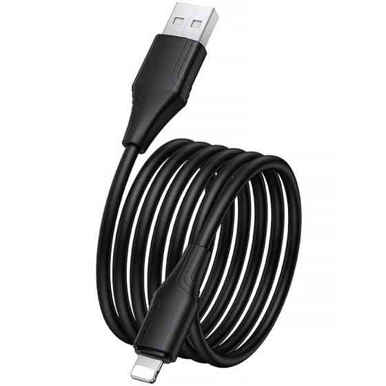 Уценка Дата кабель Hoco X124 Bien silicone USB to Lightning 2.4A (1m) Херсон