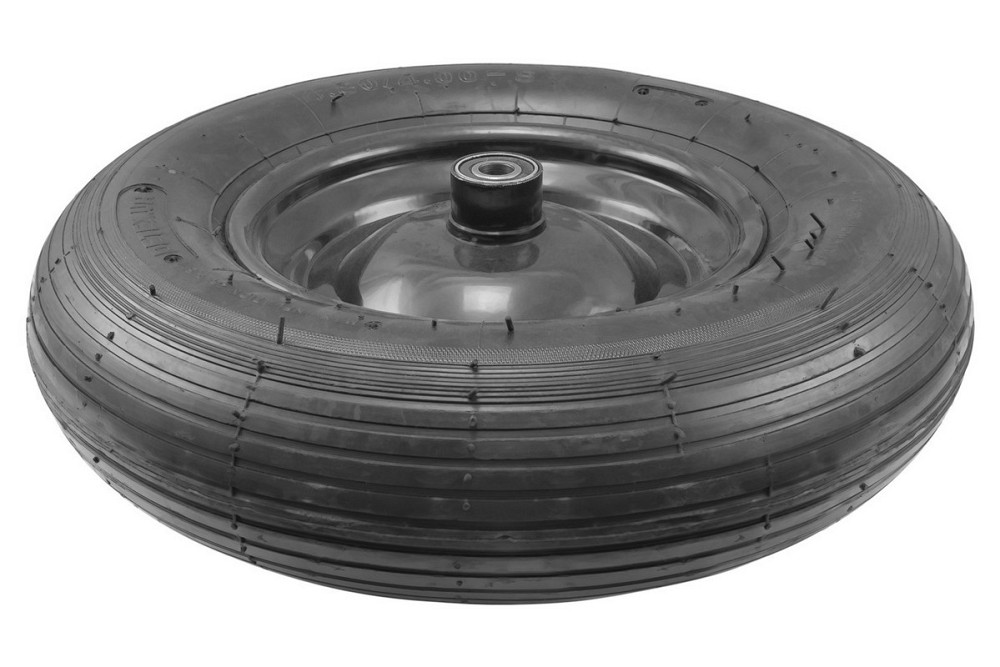 Колесо пневматическое с камерой MASTERTOOL PN 3.5х8 Ø 40 см металлический диск подшипник 79-9841 Харків - зображення 2
