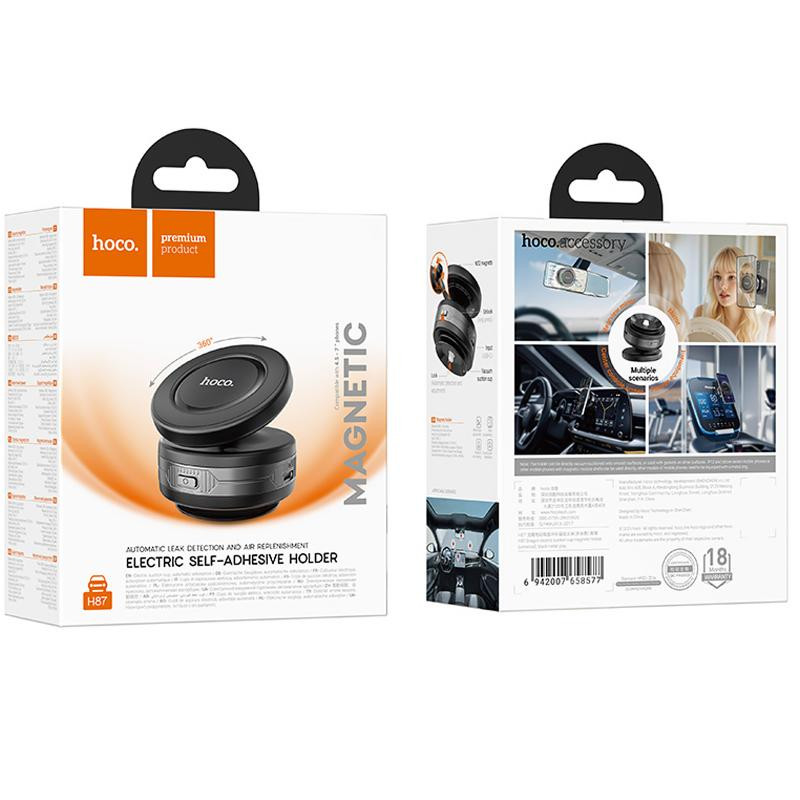 Уценка Автодержатель Hoco H87 Dragon electric suction cup magnetic (universal) Херсон - зображення 6