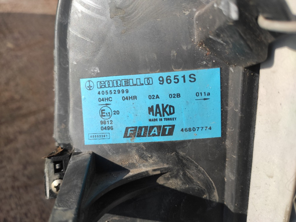 Фара левая Fiat Doblo 2001-2005 (46807775) Ковель - зображення 4