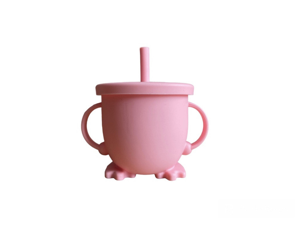 Детский силиконовый набор посуды для кормления розовый 12 предметов Киев - изображение 11