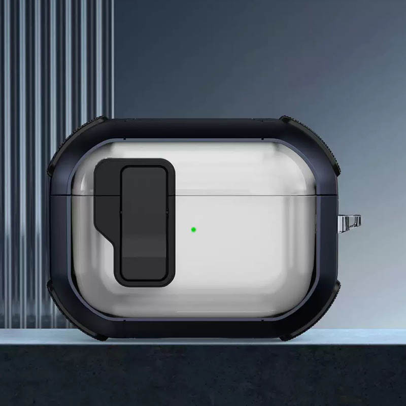Футляр противоударный Locking Button для наушников Airpods Pro 2 / Pro Херсон - зображення 2