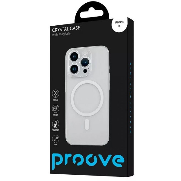 Чохол Proove Crystal Case with Magnetic Ring для iPhone 16 Прозорий (PCCCIP160001) Харків - зображення 2