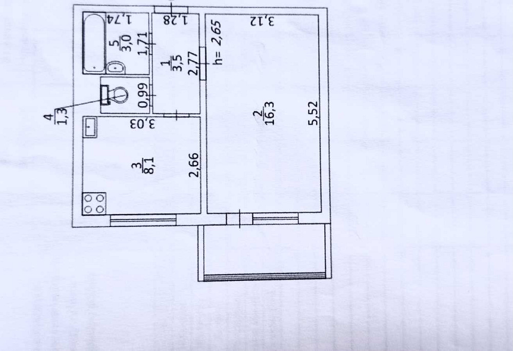 продажа 1-к квартира Киев, Голосеевский, 50000 $ Київ - зображення 12