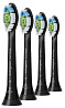 Насадка для зубної щітки Philips Sonicare W Optimal White HX6064-11 4 шт чорна Київ