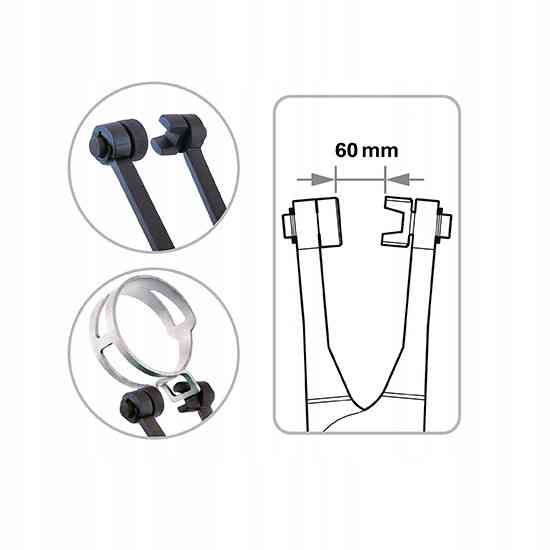 Клещи для хомутов TOPTUL изогнутые на 45° JDAM039C Харьков