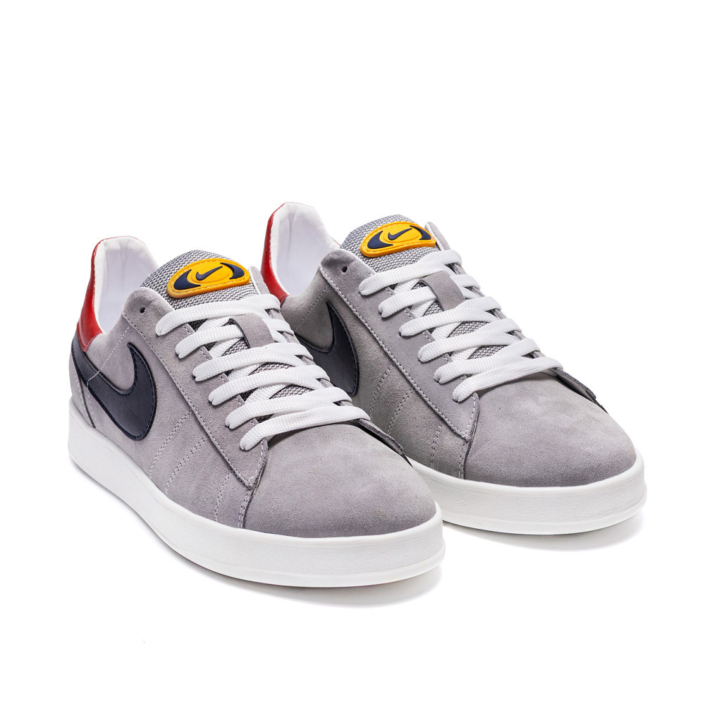 Мужские кожаные кеды Grey Київ - зображення 2