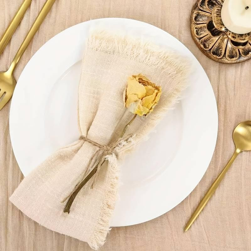 Салфетки сервировочные Leeseph 32*32см бежевые 6шт Одесса - изображение 7