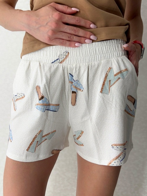 Комплект хлопковой пижамы (футболка и шорты) "Slippers" (16401) (арт. 1845) Кривий Ріг - зображення 4