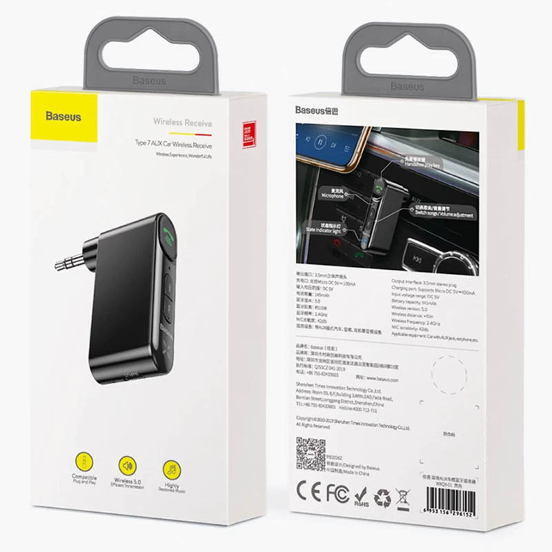 Bluetooth ресивер Baseus BSBA-02 AUX Wireless Audio Receiver (WXQY01) Херсон - изображение 6