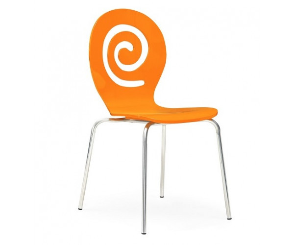 Стілець Лев дерев'яний помаранчевий Днепр - изображение 2