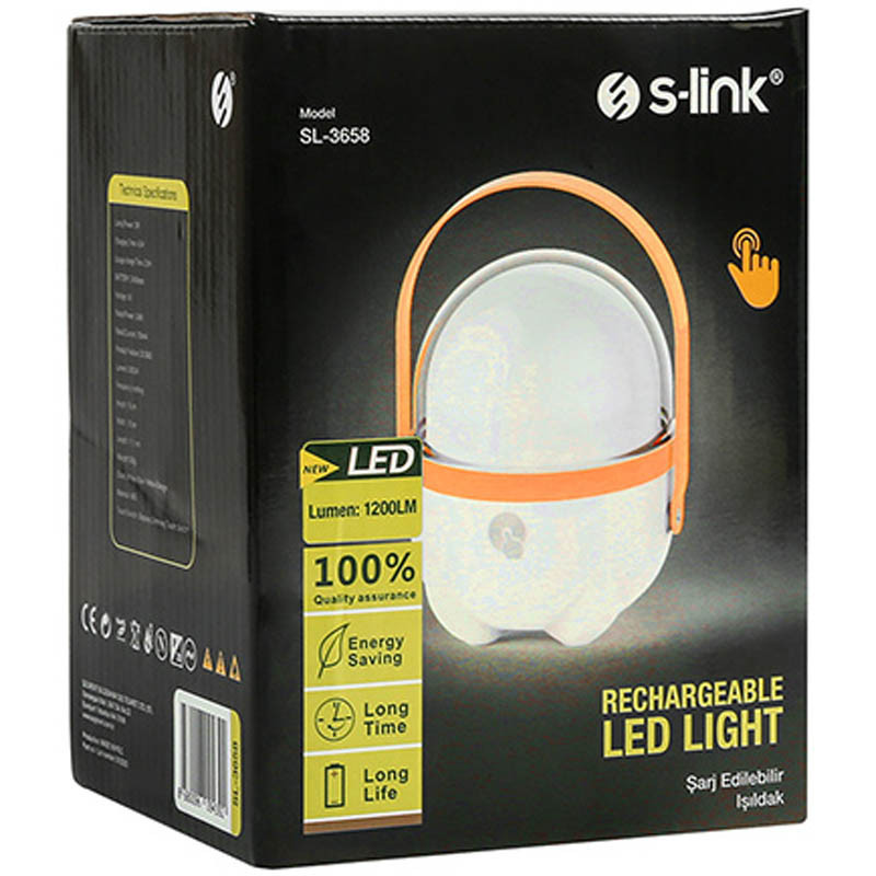 Фонарь аккумуляторный S-link SL-3658 Touch On Off Led 2400mAh Херсон - изображение 4