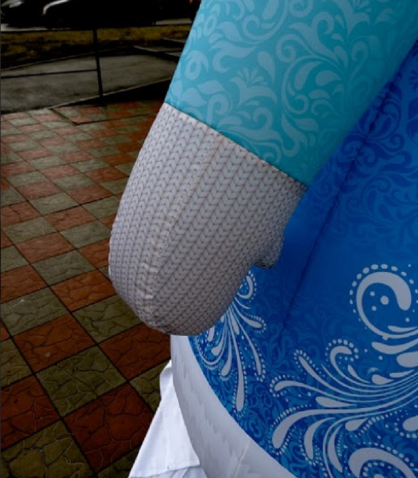 Надувные рекламные фигуры Деда Мороза и Снегурочки Київ - зображення 4