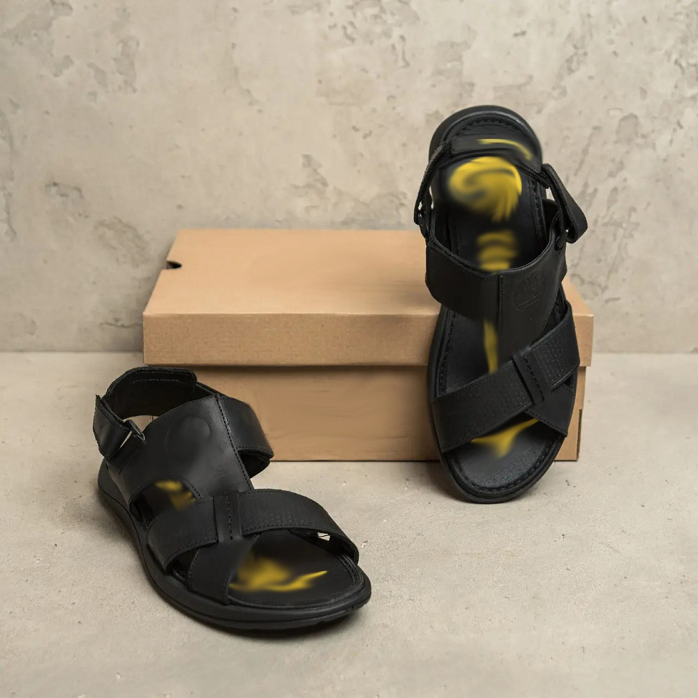 Мужские кожаные сандалии  Black Киев - изображение 5
