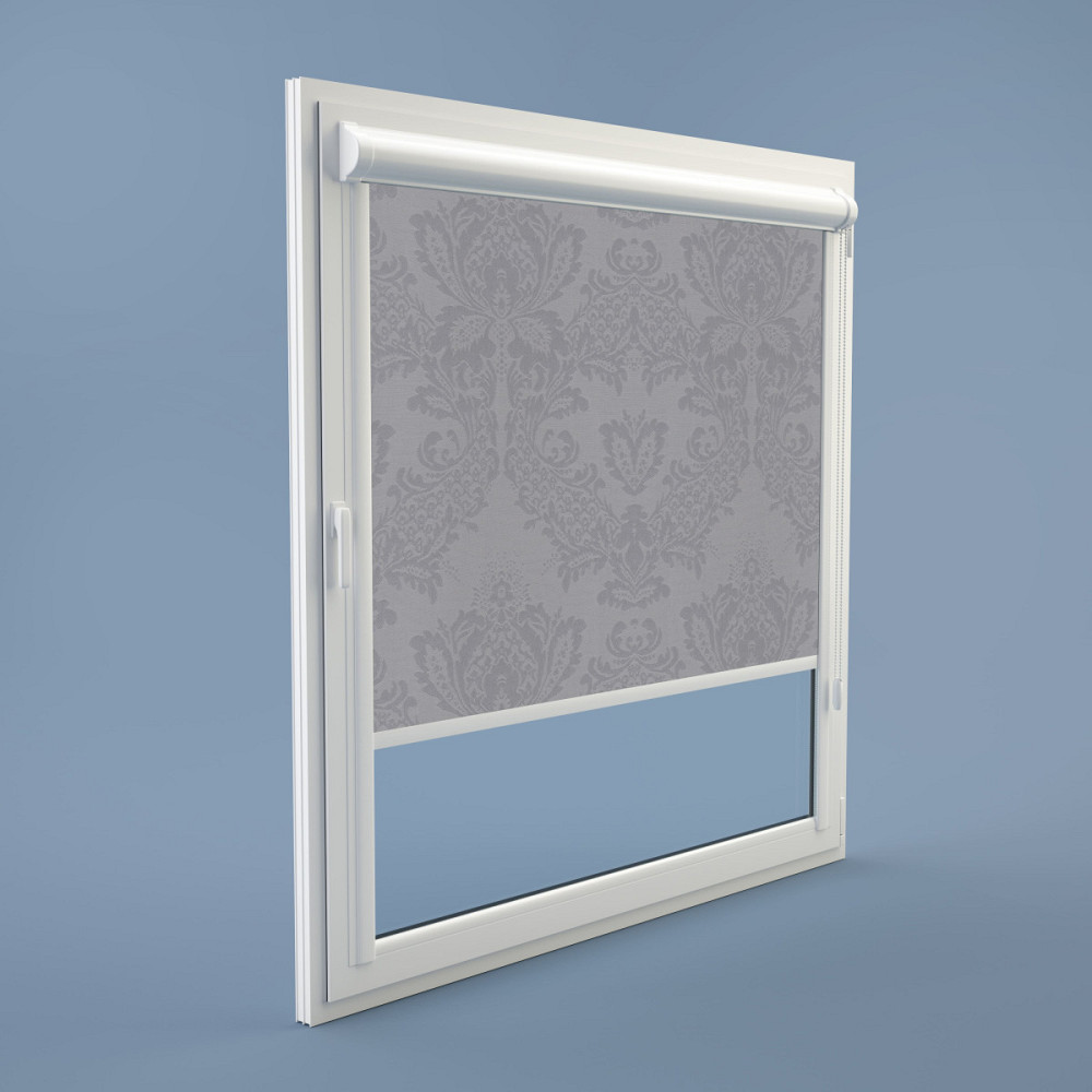Рулонна штора Rolets Квіти 2-7649-500 50x170 см закритого типу Світло-сіра Киев - изображение 1