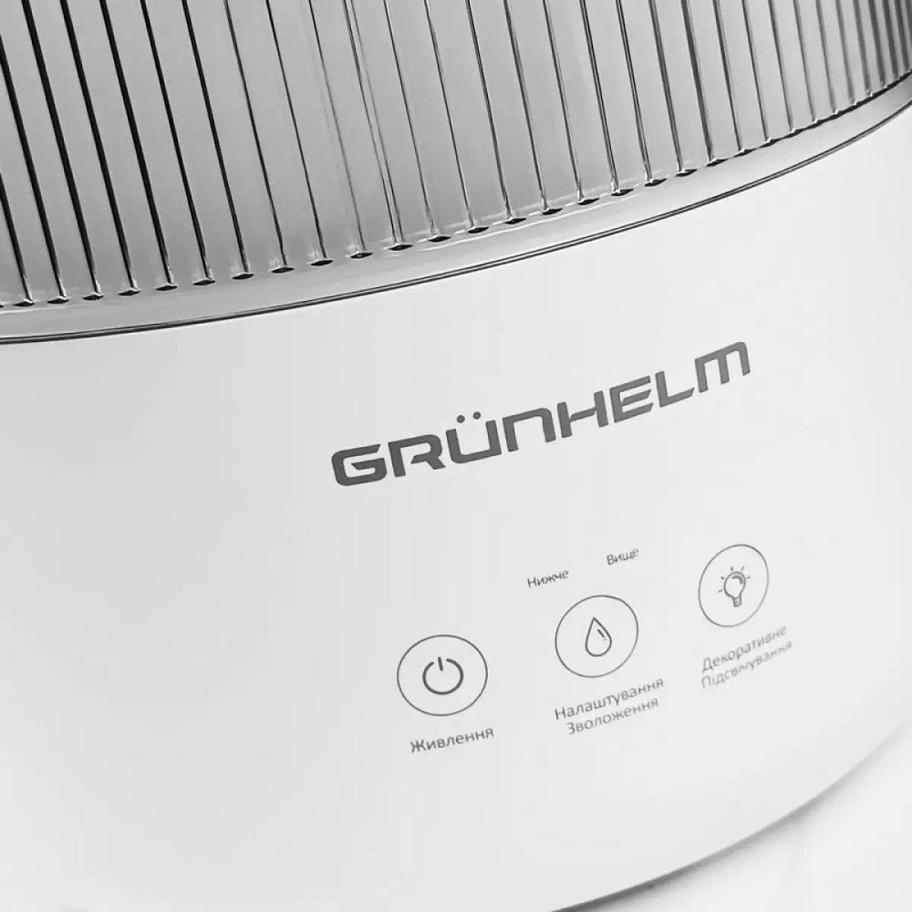 Увлажнитель воздуха Grunhelm GHF-30M 3 л 24 Вт белый Киев - изображение 5