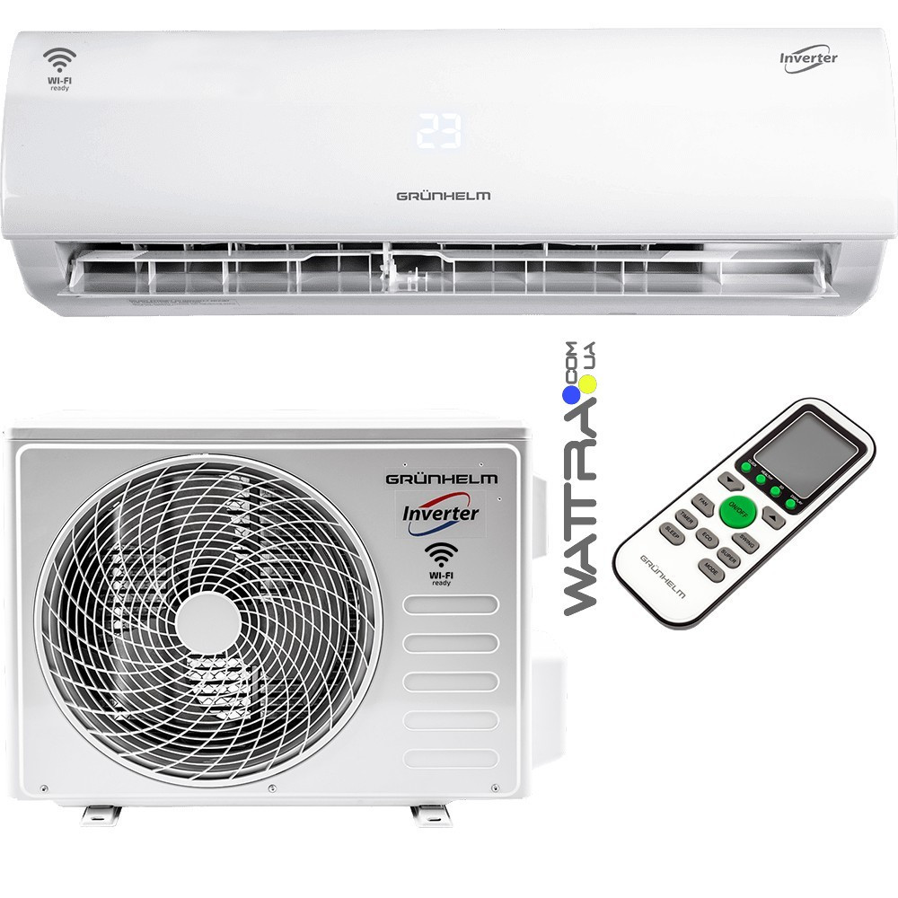 Кондиционер (25 м2) GRUNHELM GAC-09GH-IWF инверторный, сплит-система. Wi-Fi Київ - зображення 8