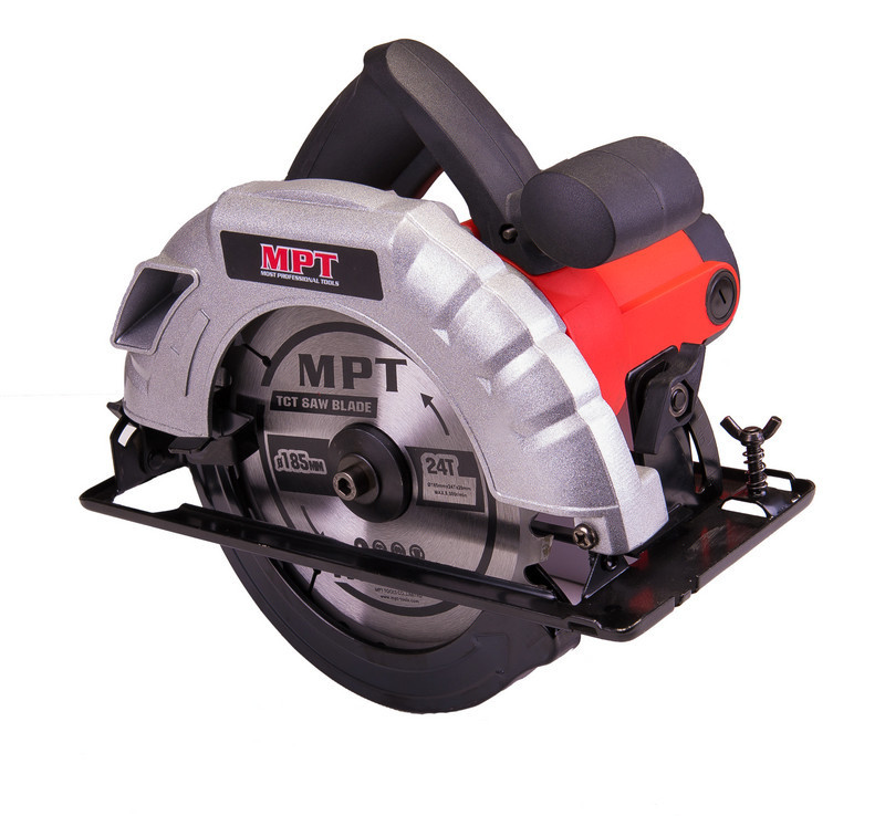 Пила циркулярная MPT 1200 Вт 185х20 мм 5000 об/мин пропил 60 мм 45-90° аксессуары 2 шт MCS1805P Харків - зображення 1