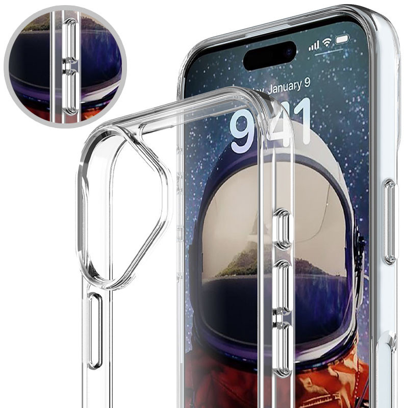 Чехол TPU Space Case transparent для Apple iPhone 16 Plus (6.7") Херсон - зображення 12