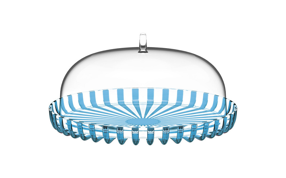 Тортівниця Guzzini Dolcevita 12570048 31 см блакитна Київ - зображення 1