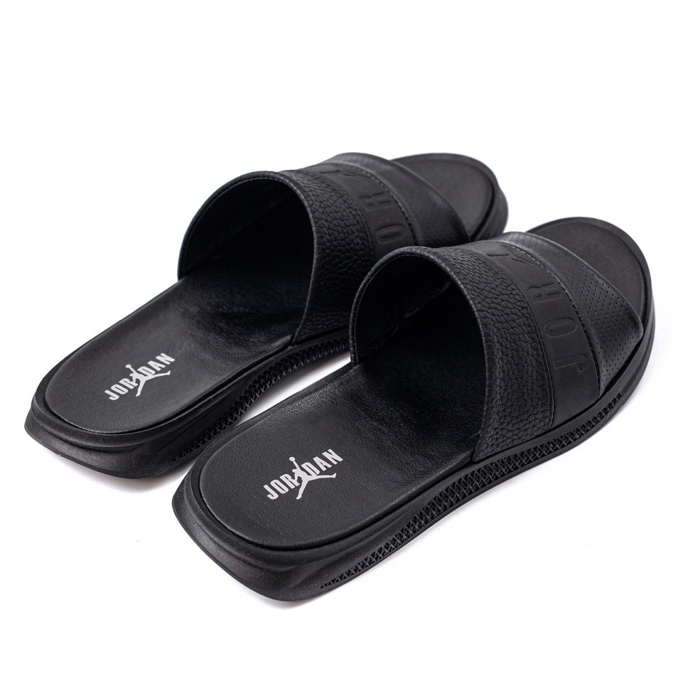 Мужские кожаные  летние шлепанцы-сланцы Jordan Київ - зображення 3
