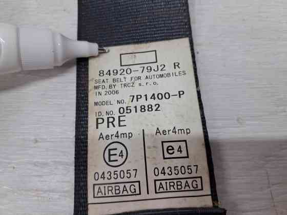 Ремень безопасности передний правый Suzuki SX4 2006-2014 84901-79J33-ED3 (Арт. 65080) Київ