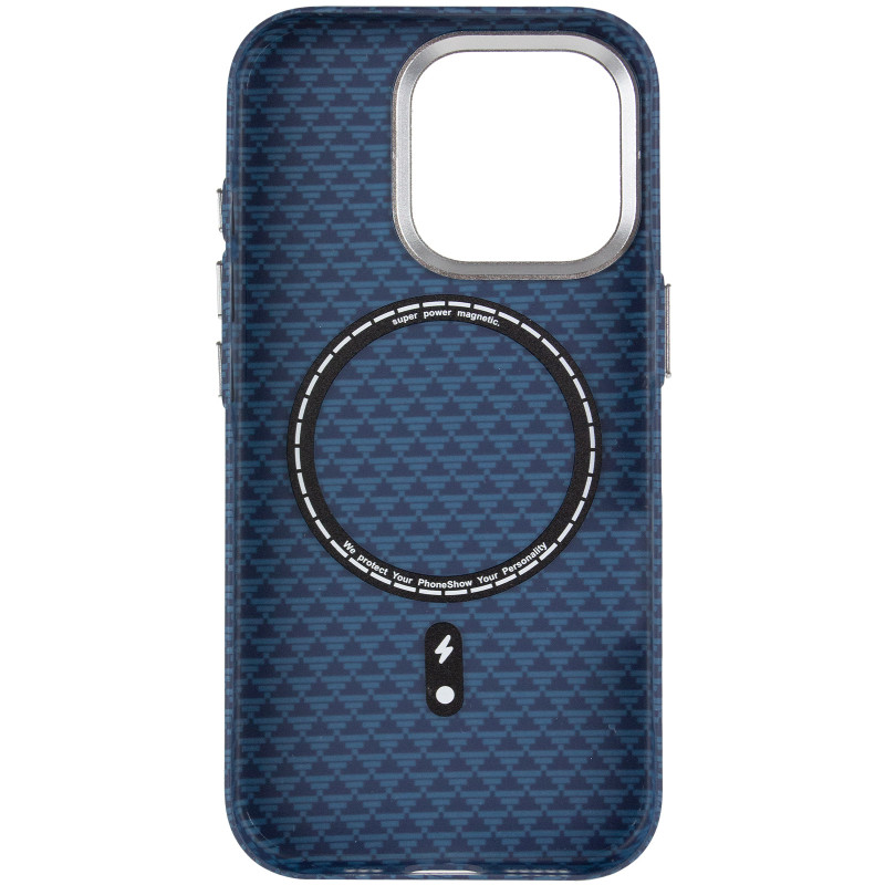 Чехол TPU+PC KVZV Triangular Pattern with Magnetic Fit для Apple iPhone 15 Pro Max (6.9") Херсон - зображення 3