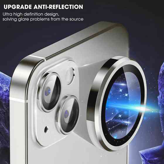 Защитное стекло Metal Classic на камеру (в упак.) для Apple iPhone 14 (6.1") / 14 Plus (6.7") Херсон