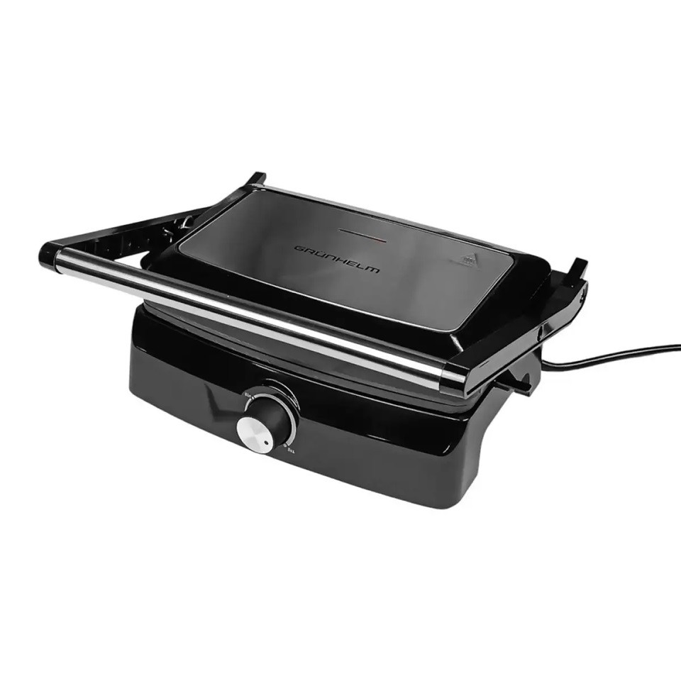 Гриль контактный Grunhelm G1011 1000 Вт черный Київ - зображення 1