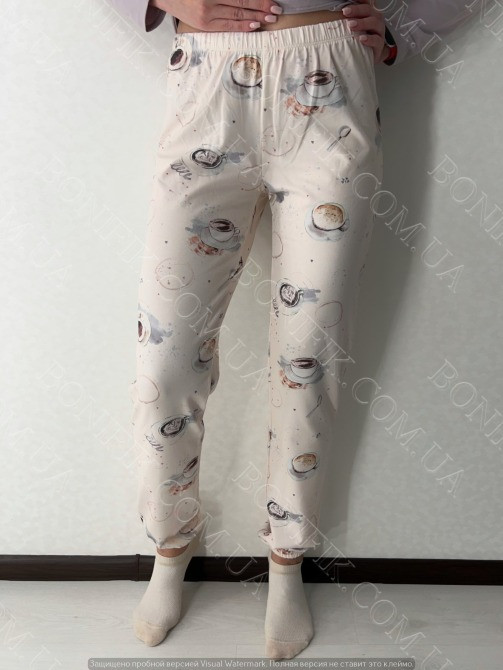 Женская пижама с рисунком "Teodora" (16206) (арт. 1297) Кривий Ріг - зображення 7