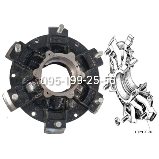 Маточина ПРТ-10 Н129.00.301. Маточина 1ПТС-9 887А-3103021-8 Днепр - изображение 1