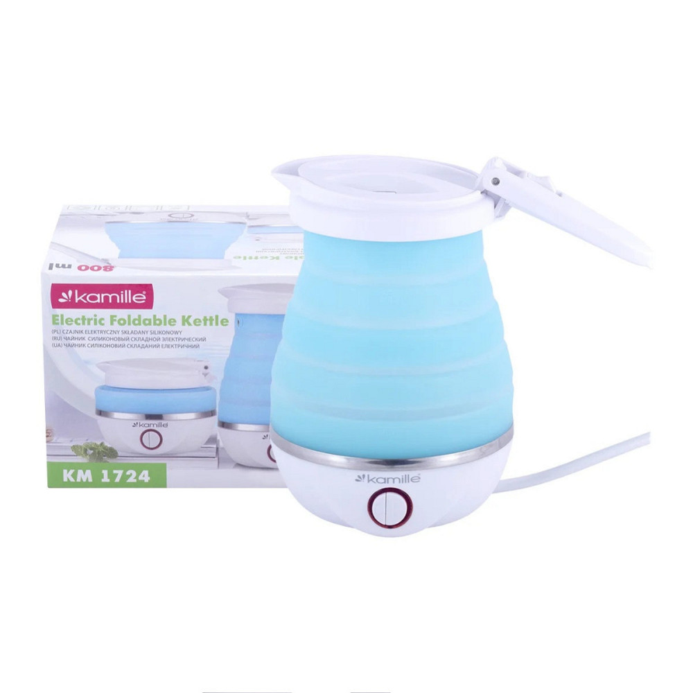 Электрочайник силиконовый 0,8 л Kamille KM-1724 Київ - зображення 4
