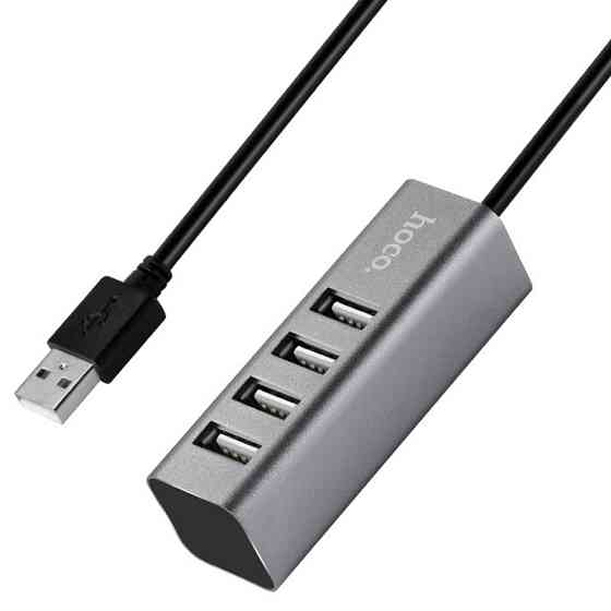 Переходник HUB Hoco HB1 USB to USB 2.0 (4 port) (1m) Херсон