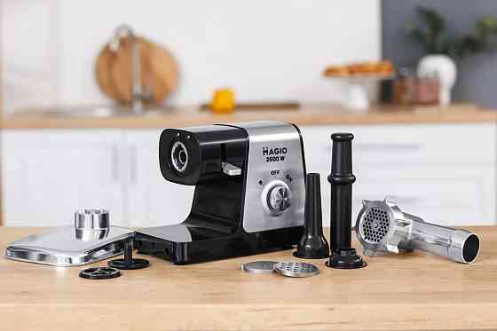 Мясорубка электрическая Magio MG-262 2600 Вт серебристая Київ